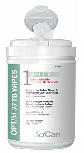 OPTIM 33TB Ready To Use Wipes (12/case) X 160 per roll OPTIM 33TB Ready To Use Wipes (12/case) X 160 per roll