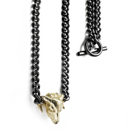 Ram Chunky Chain Necklace with T-Bar